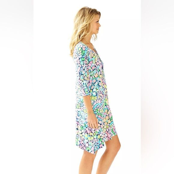 LILLY PULITZER- Ariana Gypsy Jungle Print Swing Asymmetrical Dress, Size M - Picture 9 of 14